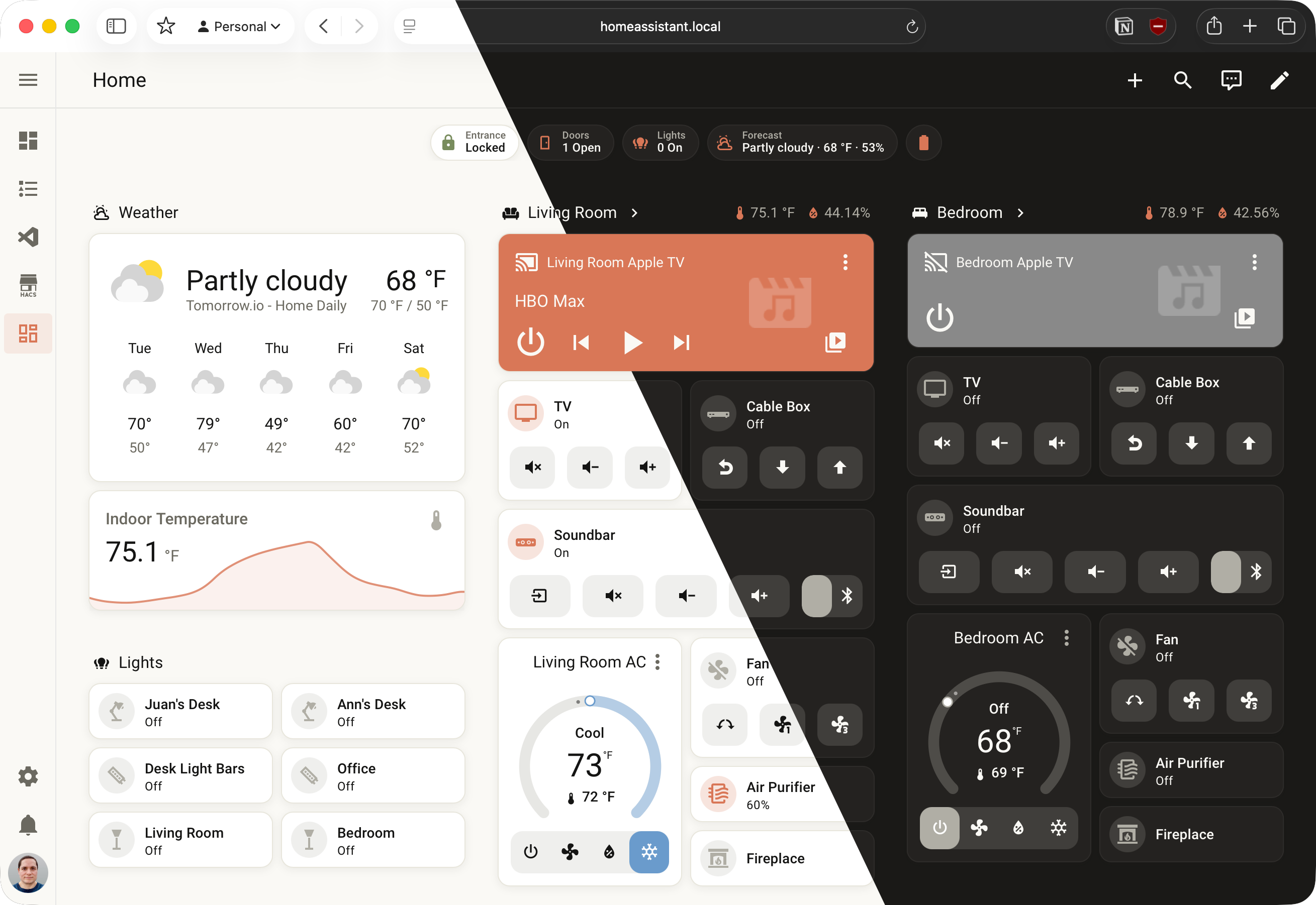 Warm Ink: A New Home Assistant Theme Inspired by the Anthropic/Claude Color Palette